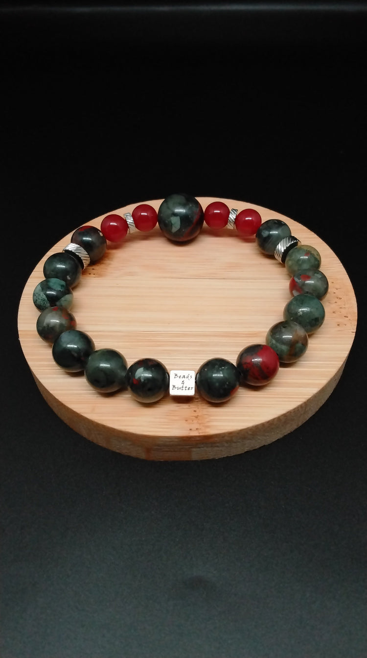 African Bloodstone Bracelets