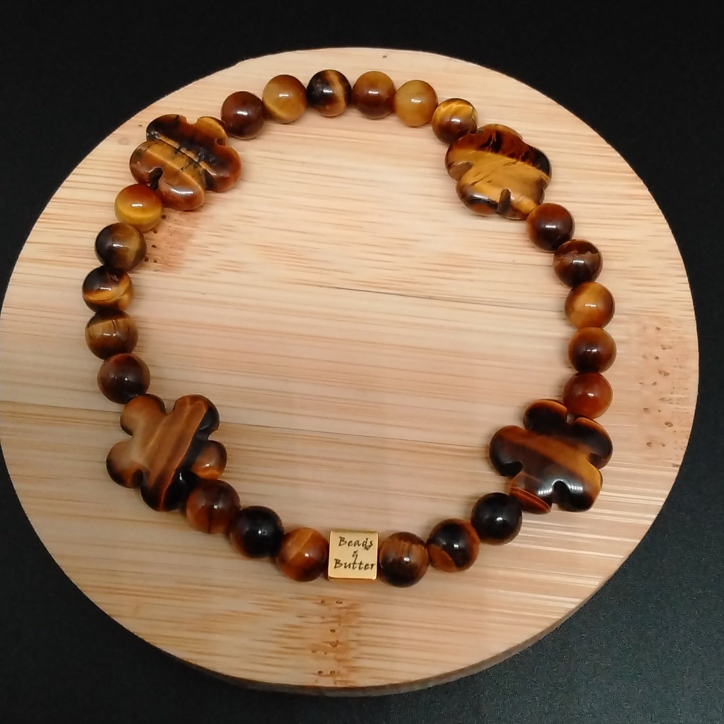 Tiger Eye "Flower" Bracelet