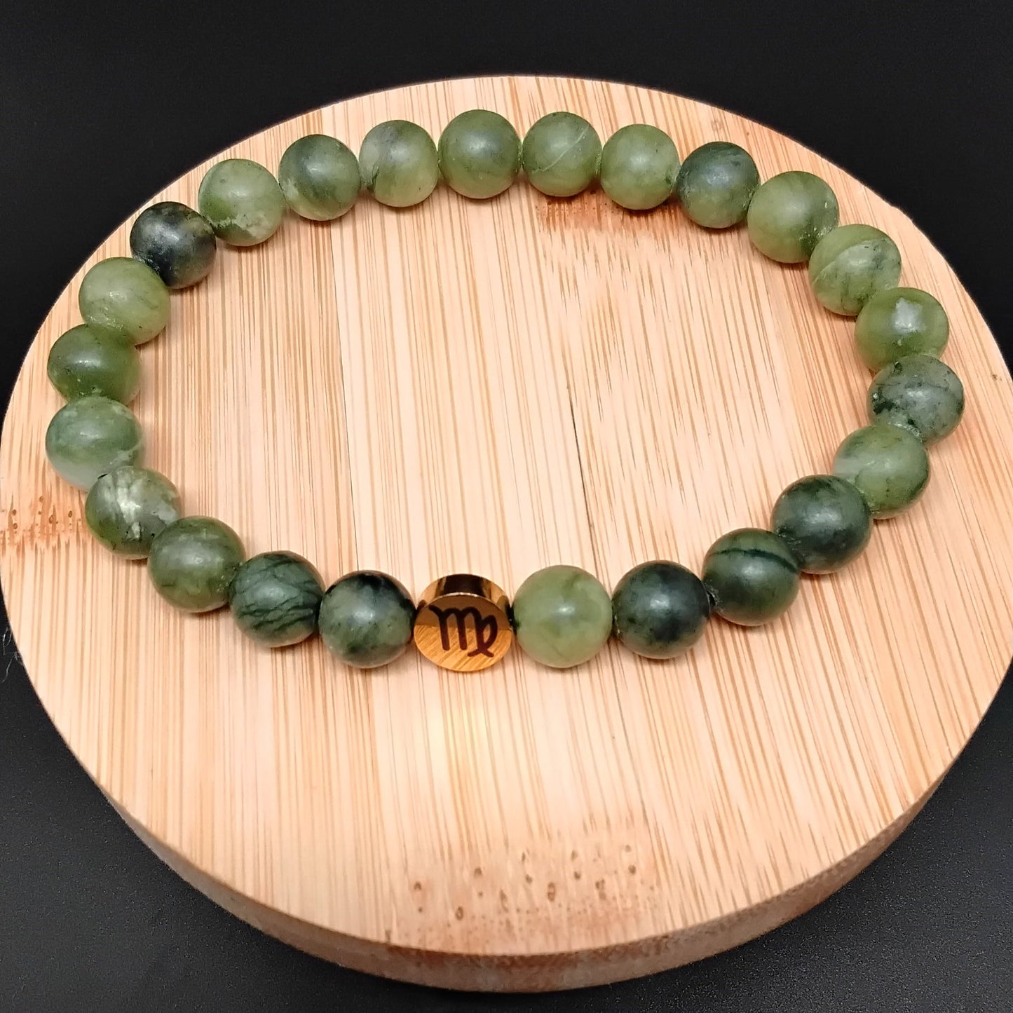 Green Jade "Virgo" Bracelet