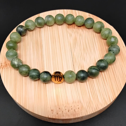 Green Jade "Virgo" Bracelet