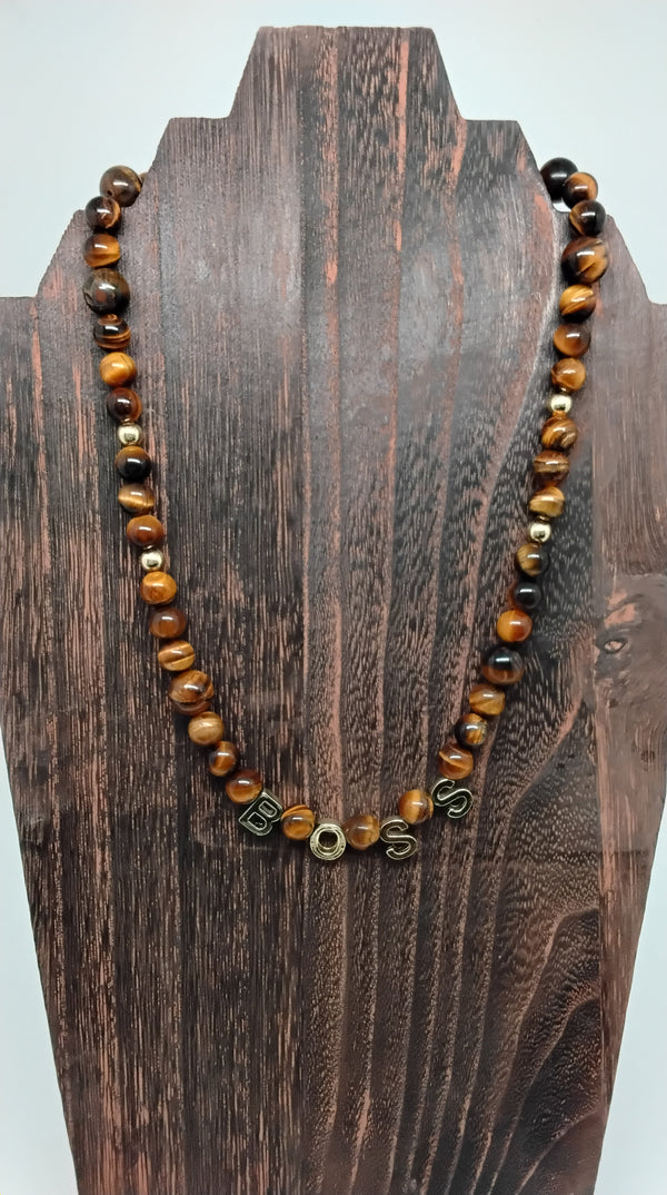 Tiger's Eye "BOSS" Necklace