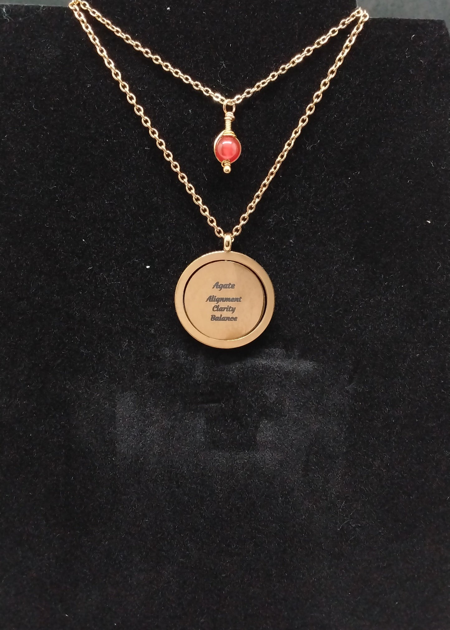 Agate Affirmation Necklace Stack