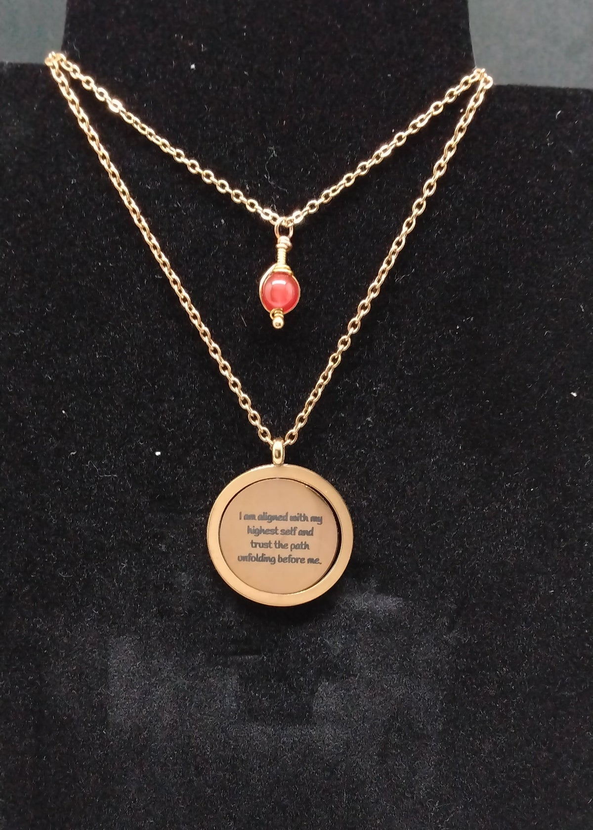 Agate Affirmation Necklace Stack