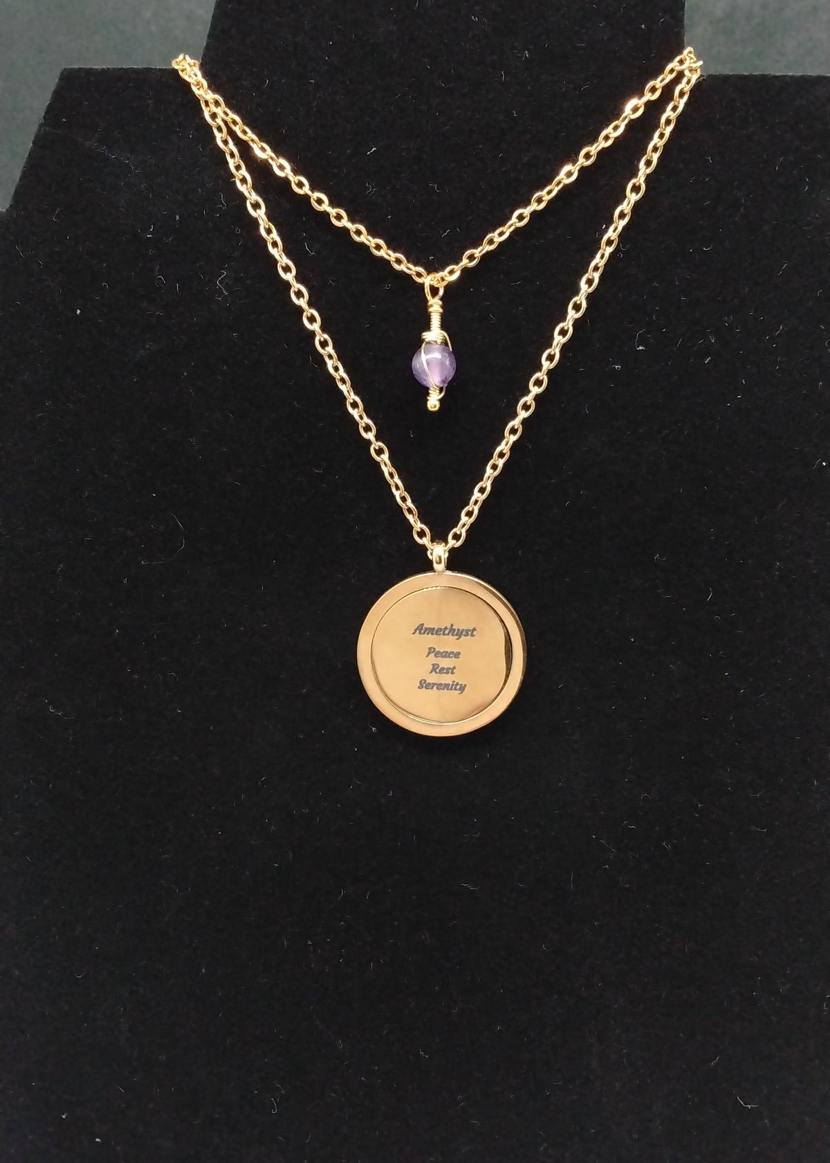 Amethyst Affirmation Necklace Stack