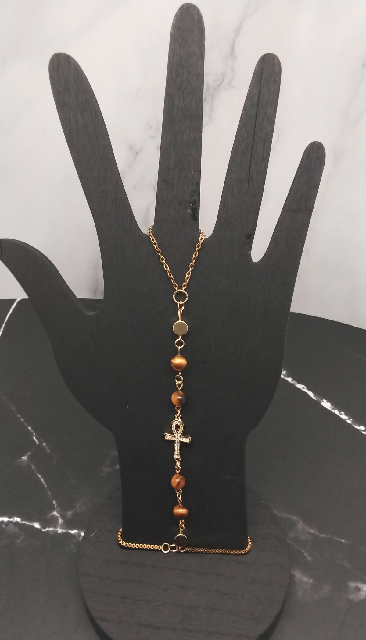 Tiger's Eye Hand Chain