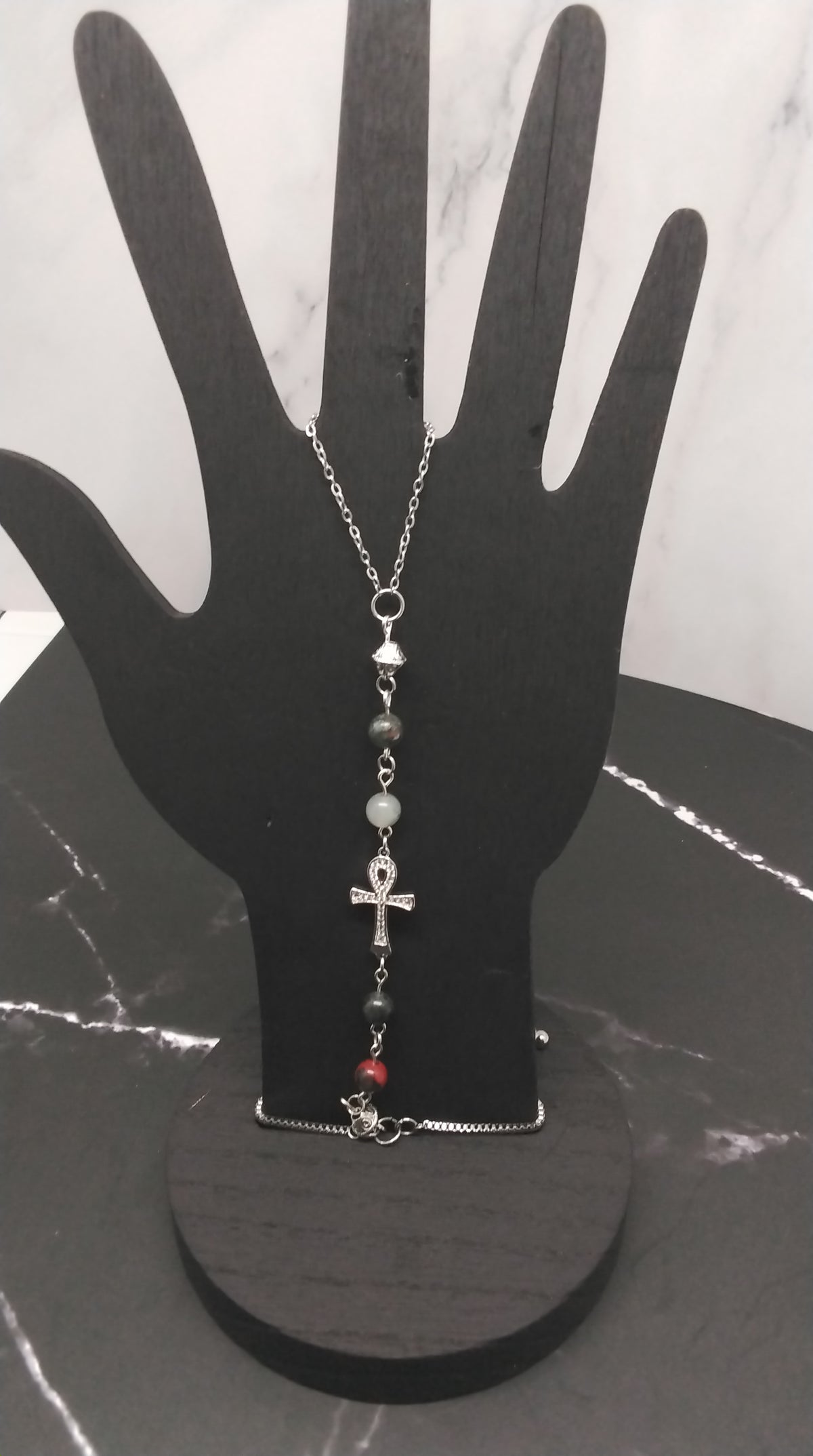African Bloodstone Hand Chain