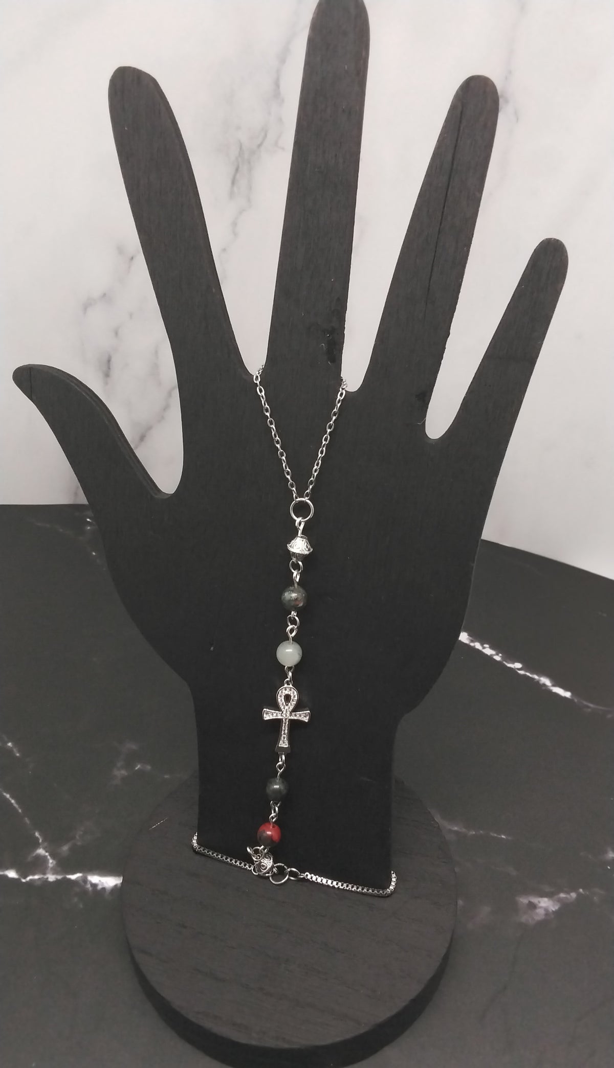 African Bloodstone Hand Chain