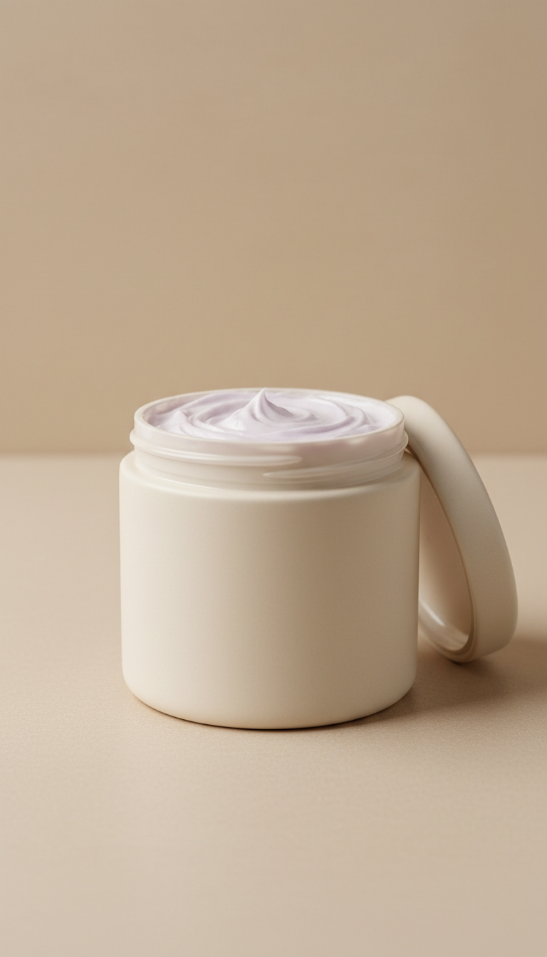 Lavender Whipped Shea Body Butter in Glass Jar