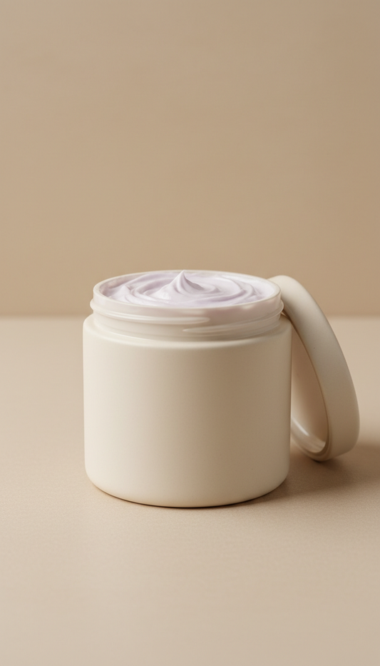 Lavender Whipped Shea Body Butter in Glass Jar
